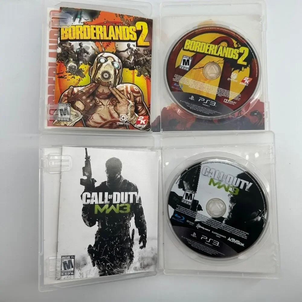 PS3 Game Lot Borderlands 2 Call of Duty Modern Warfare 3 MW3 Complete w Manuals